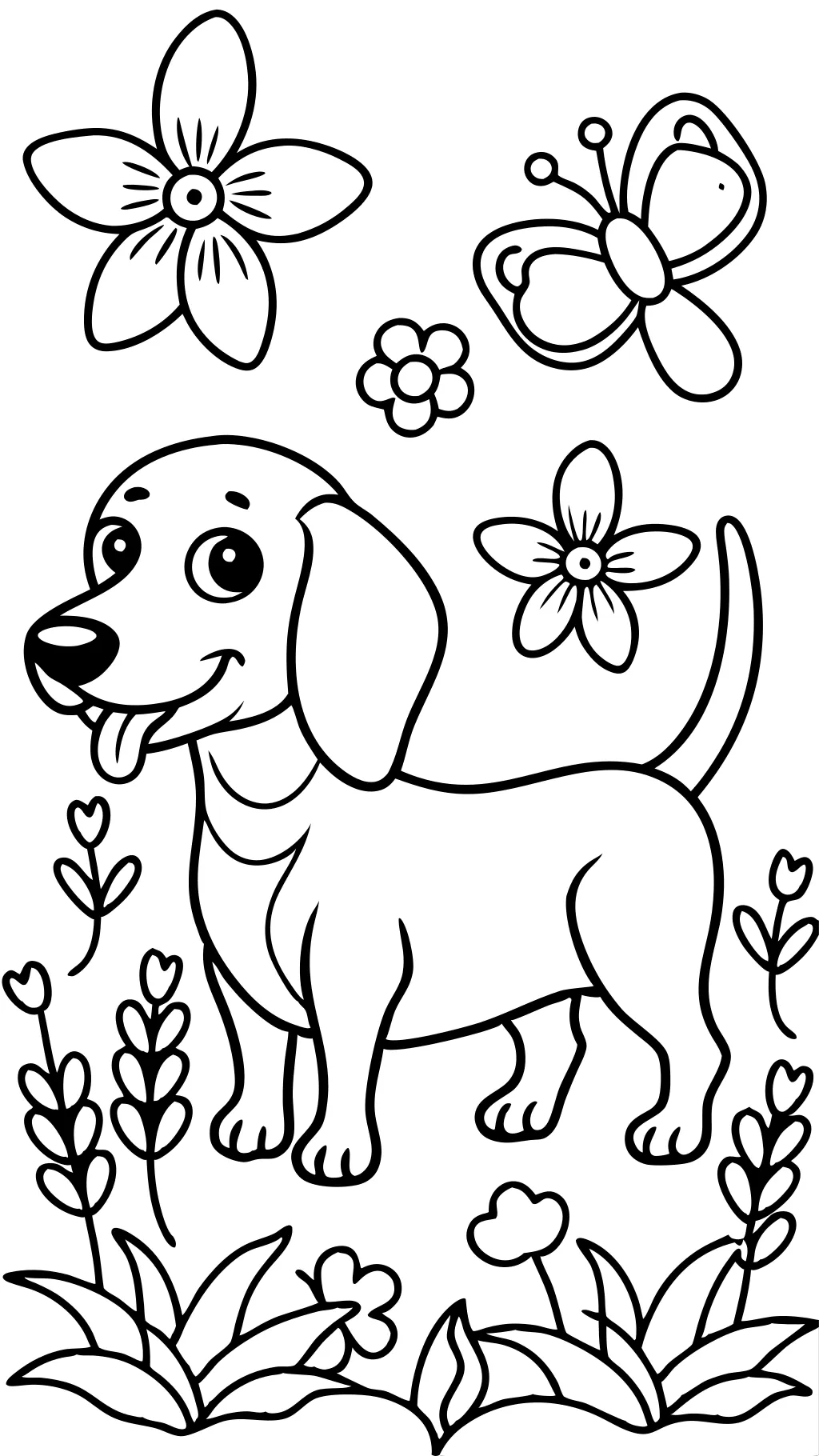 páginas para colorear de dachshund